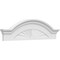 Ekena Millwork Segment Arch W/ Flankers Sunburst Architectural Grade PVC Pediment, 40"W x 11"H x 2-1/2"P PEDPS040X110SGF01 - alternate 1